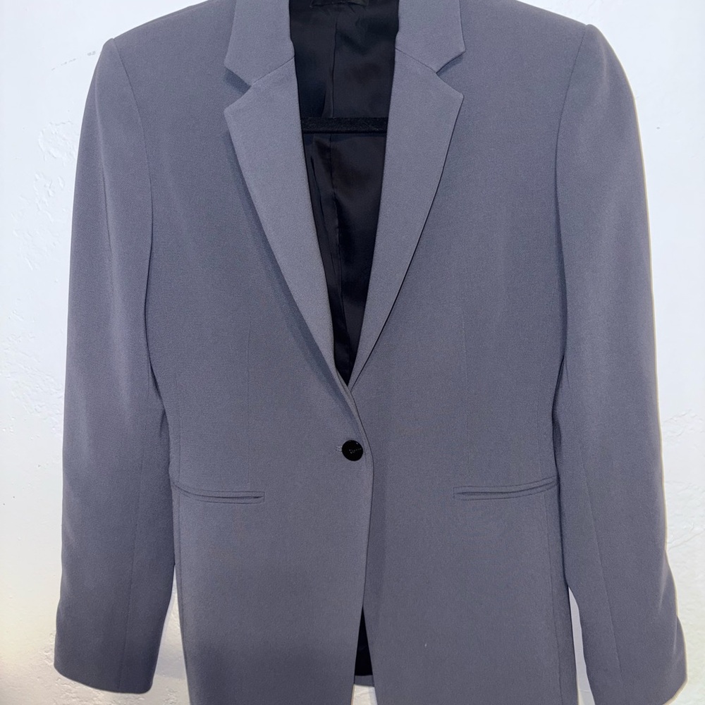 Theory Women’s Size 0 Gray Staple Blazer